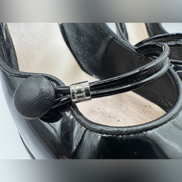 Dior Women’s Retro Escar 9cm Patent Leather Pumps, Black, SIZE: 38.5 - Picture 4 of 16